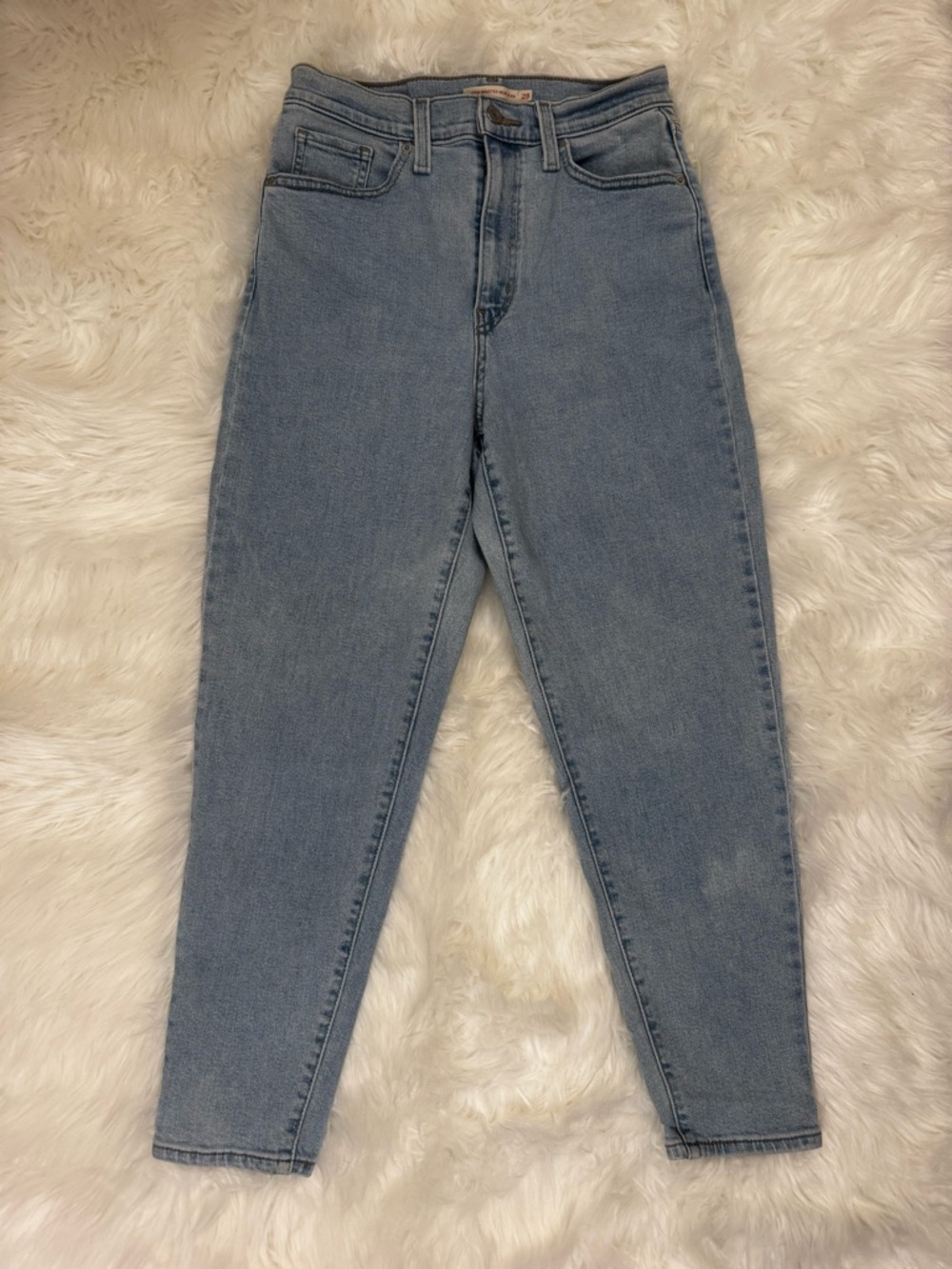 Levi’s Wedgie Fit High Rise Mom Jeans Light Wash W28 L27 NEW Condition - Picture 2 of 13